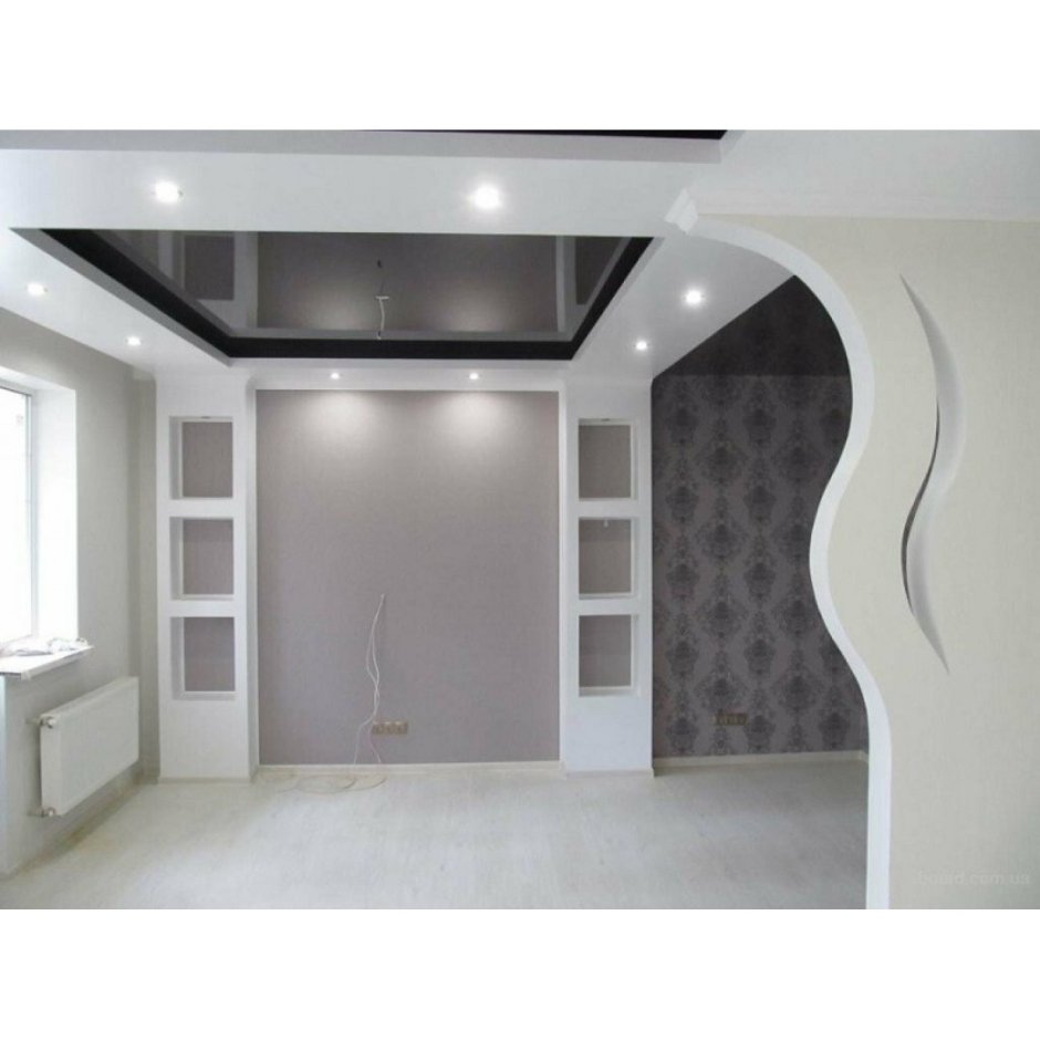 Потолок из гипсокартона с подсветкой