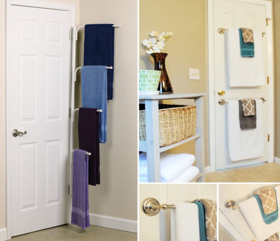 Узкий шкафчик за дверью