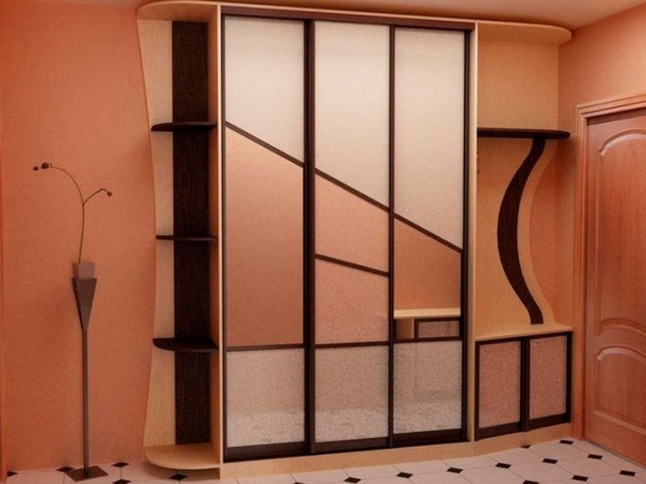 Угловой радиусный шкаф 900x900