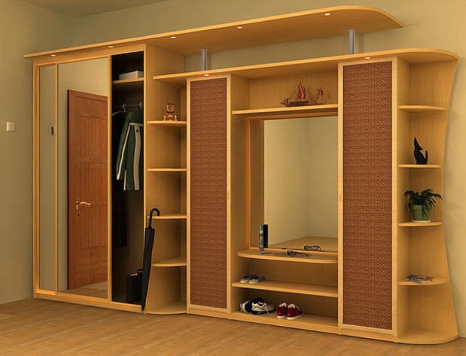 Шкаф-купе в прихожую венге