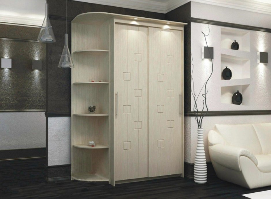 Шкаф в узкую длинную прихожую