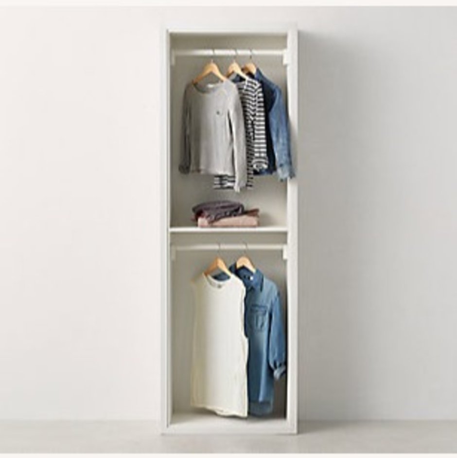 Шкаф для одежды с двумя штангами