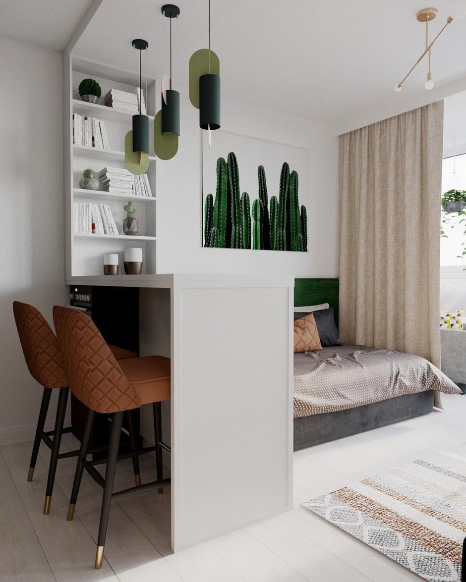 Декоративная перегородка для зонирования комнаты