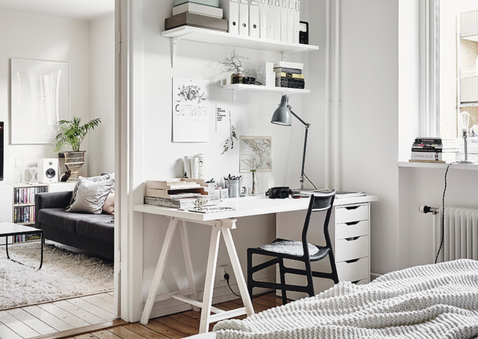 Стеллаж для зонирования комнаты