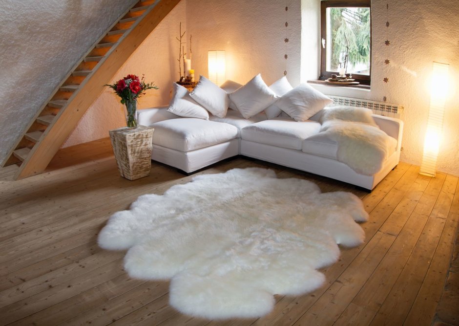 Красивые ковры для белого интерьера