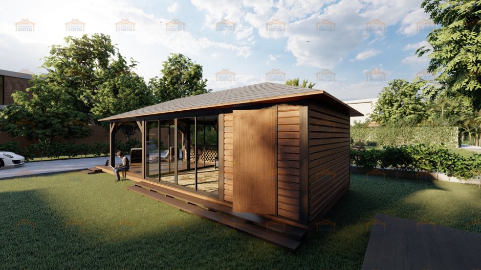 Застекленные беседки с хозблоком для Саксония