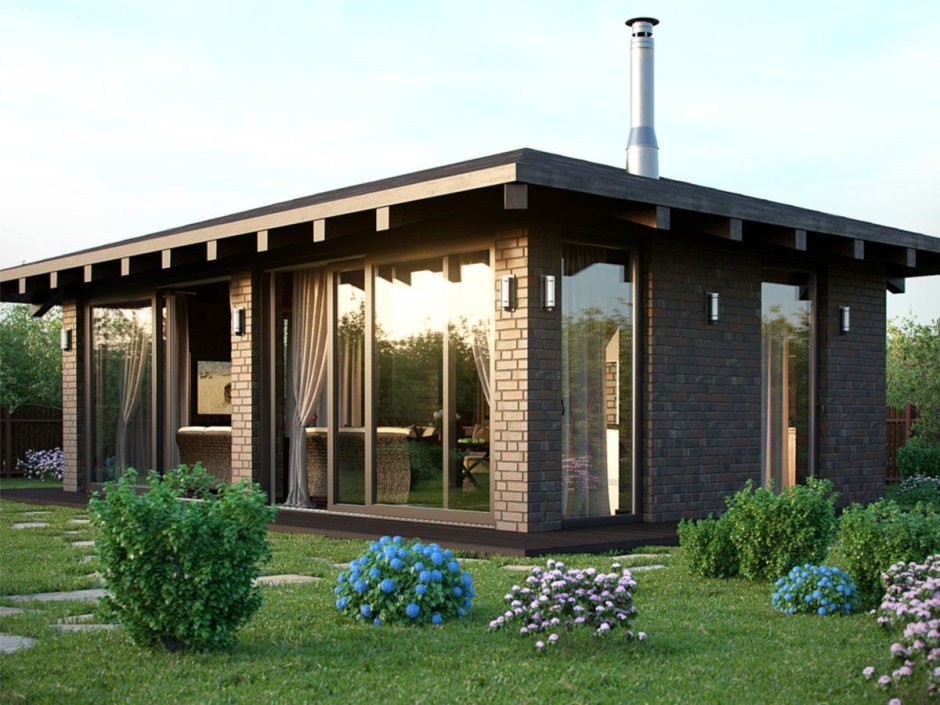 Дачный домик модульный 6х2,5 м