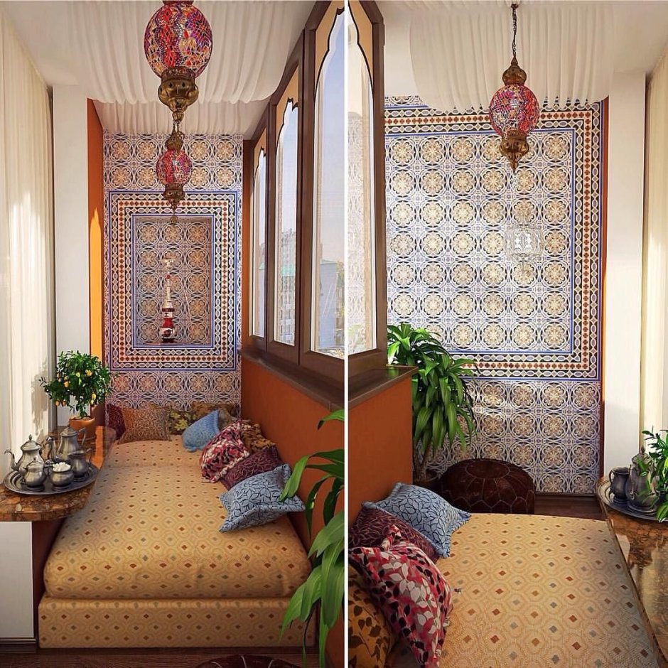 Лоджия в марокканском стиле