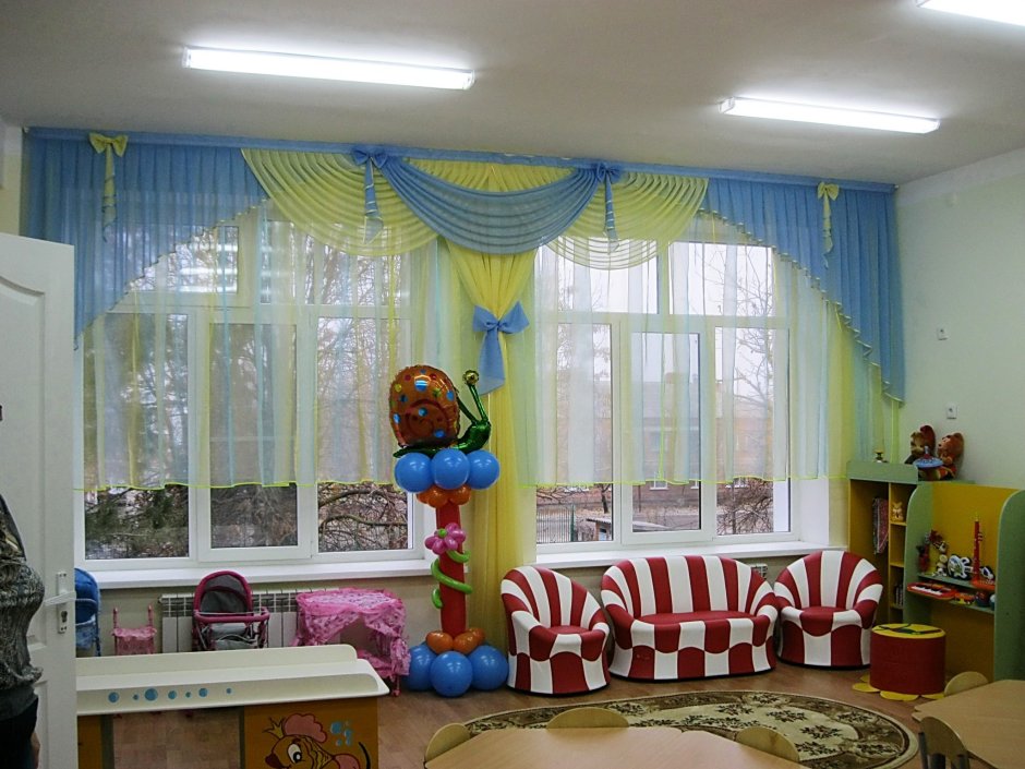 Красивые шторы в детский сад
