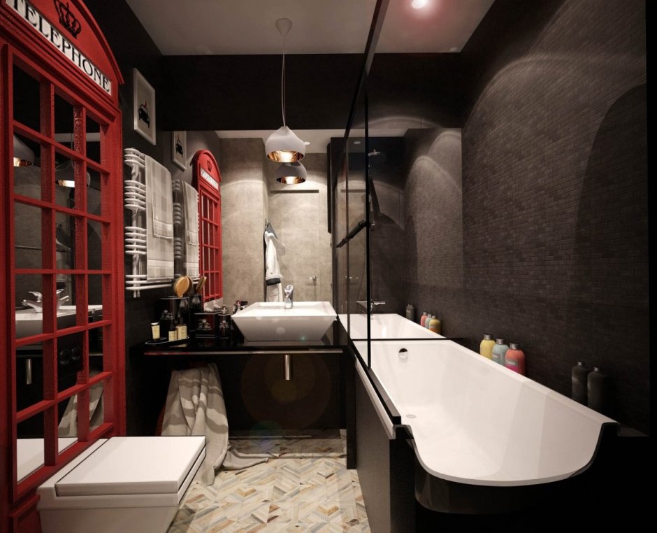 Красивые Ванные комнаты в стиле лофт