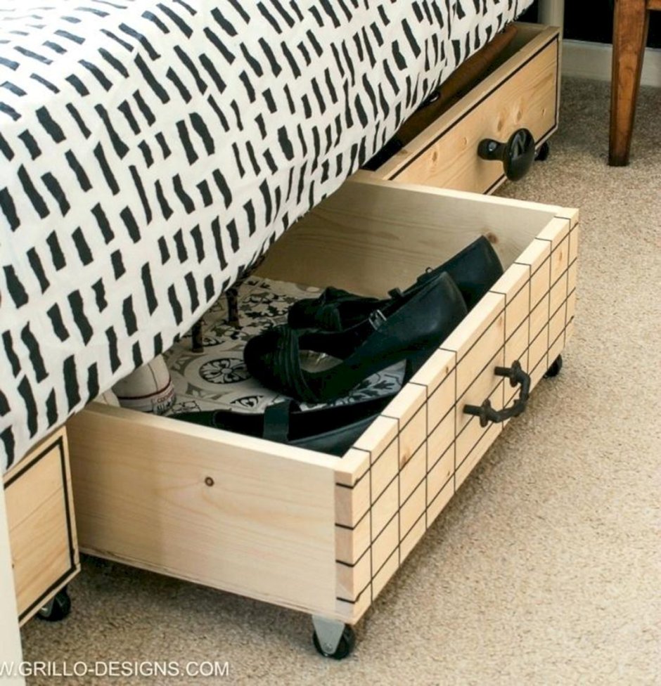 Ящик под кровать на колесиках