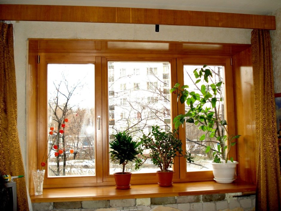 Деревянные откосы на окна