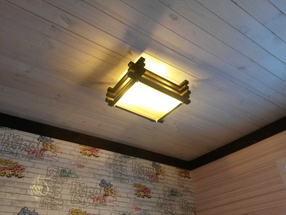 Светильники для деревянного потолка