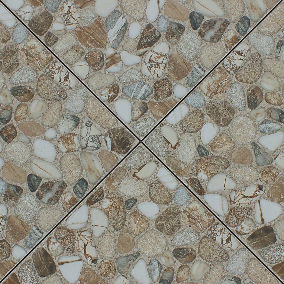 Плитка бежевая с камушками