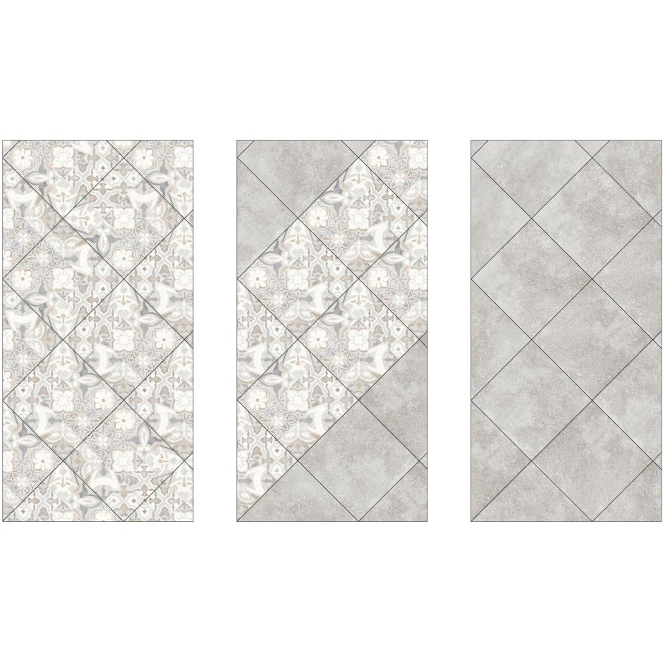 Керамогранит lb Ceramics цементо 45x45 см 1,62 м² цвет серый