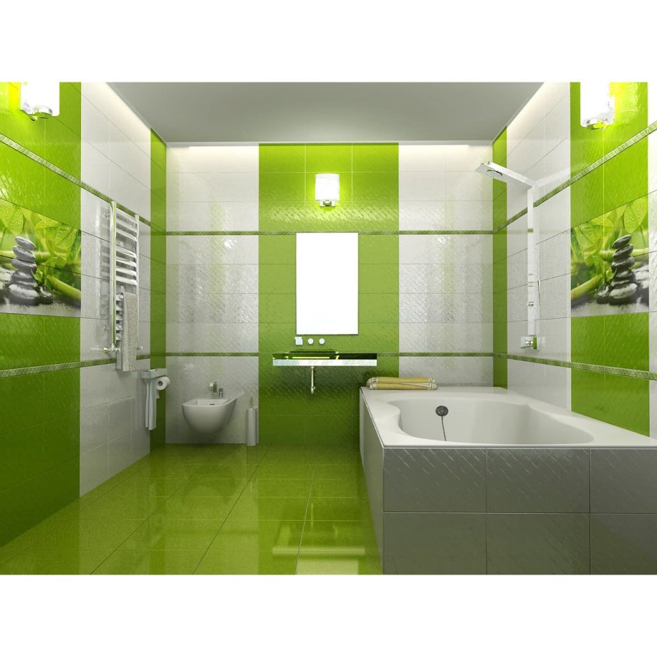 Ванна из плитки пантон