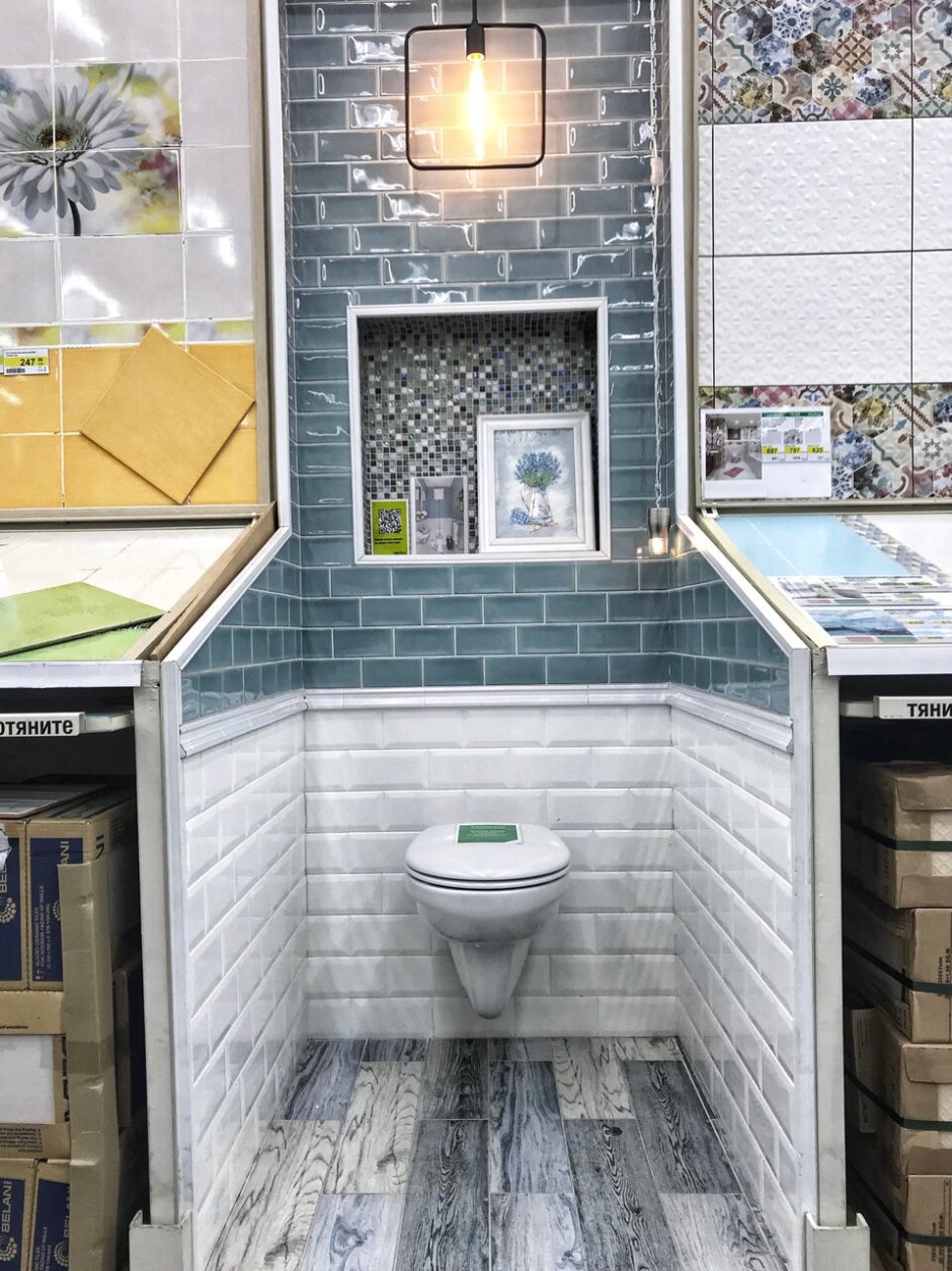 Панель ПВХ листовая 0.3 мм 966х484 мм плитка белая 0.47 м²