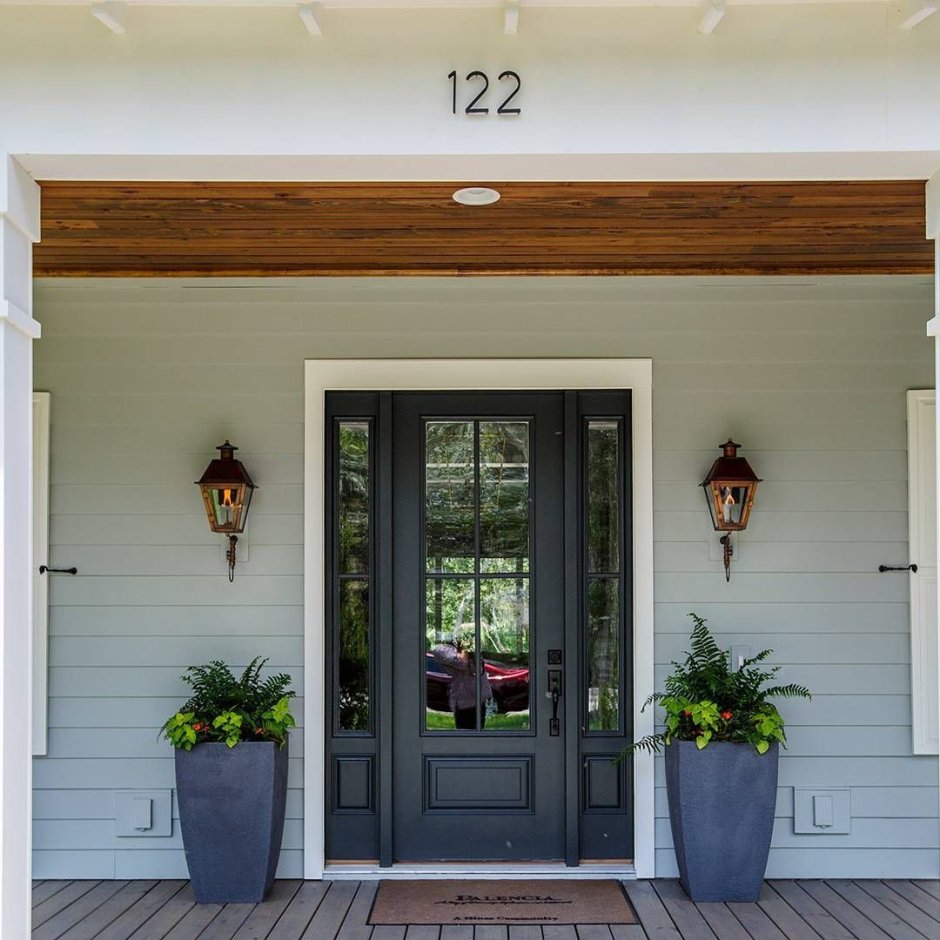 Стеклянная входная дверь