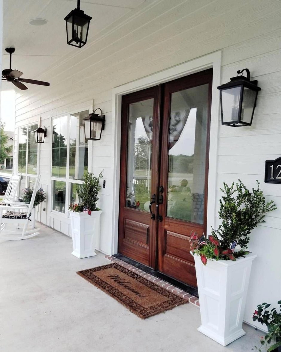 Красивые двери на веранду