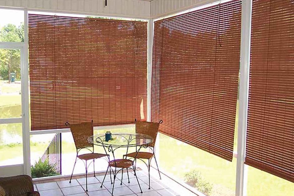 Бамбуковые жалюзи для беседки