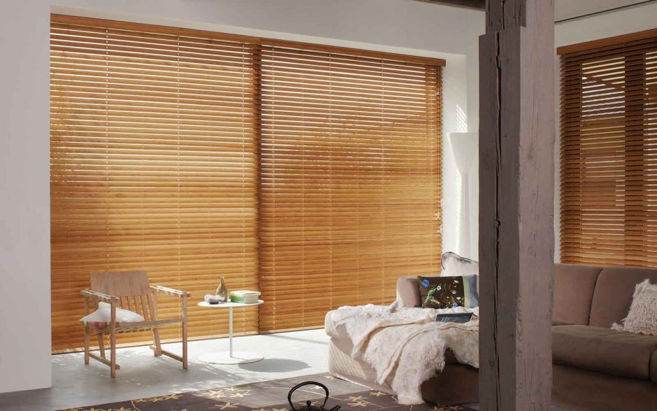 Рулонная штора Эскар бамбук 140х160, натур