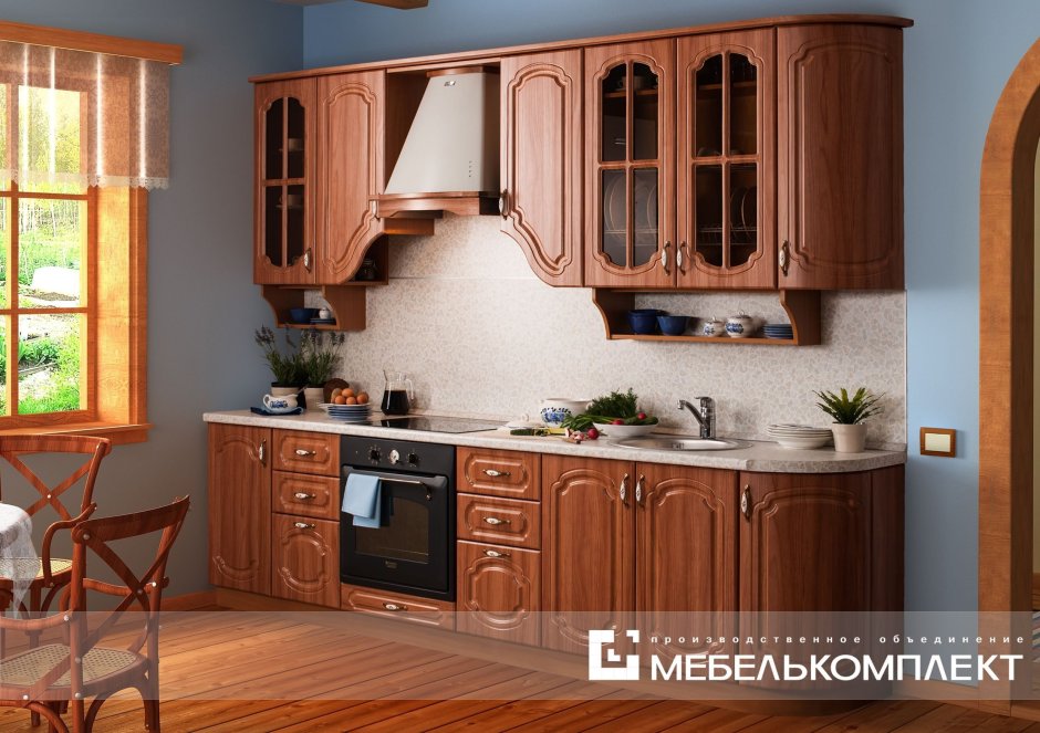 Кухня Ольга патина