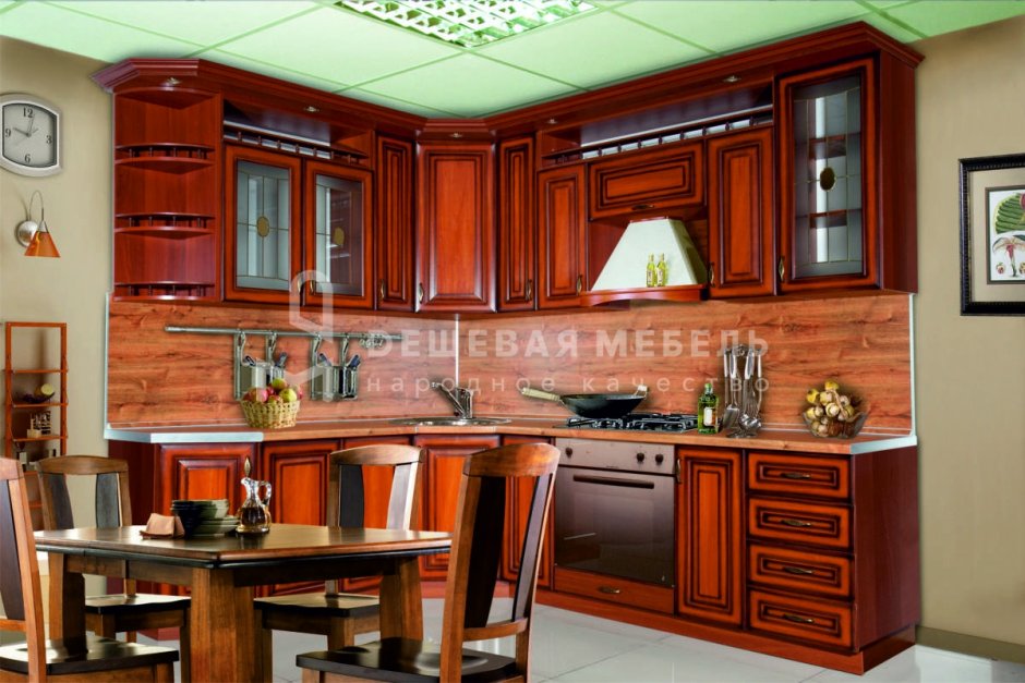 Кухня Ольга патина