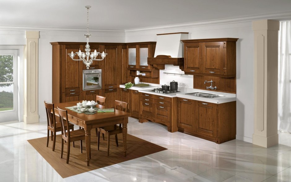 Кухня arredo3 Вирджиния в орехе