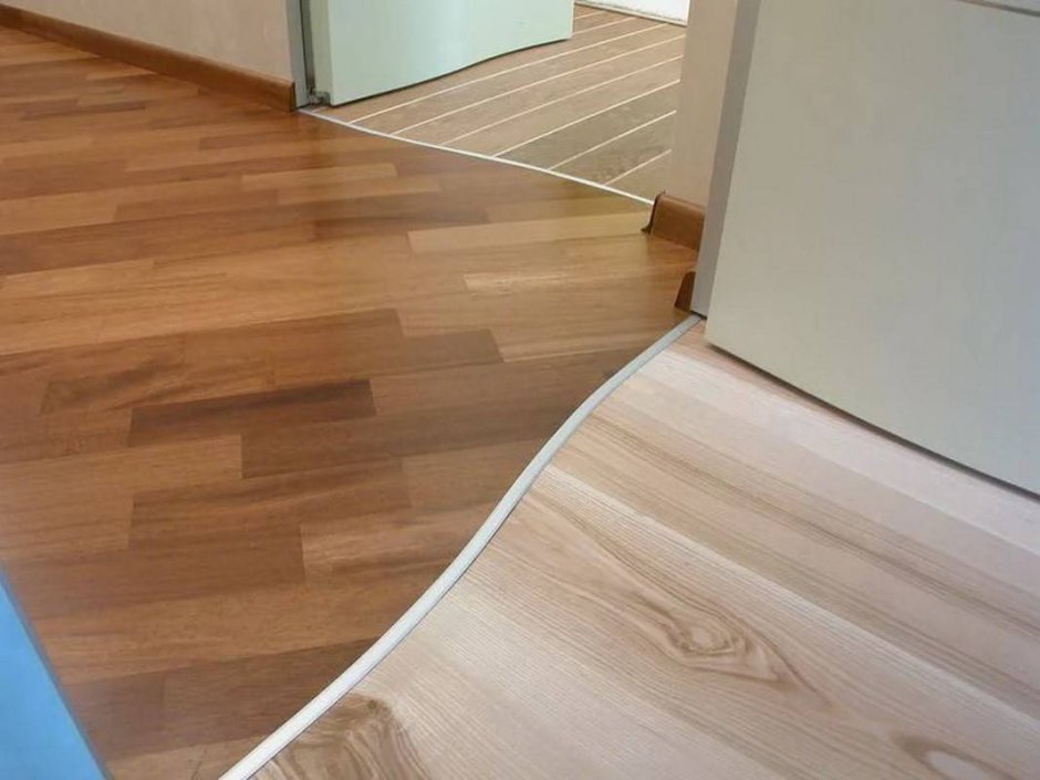 Переход плитки в линолеум