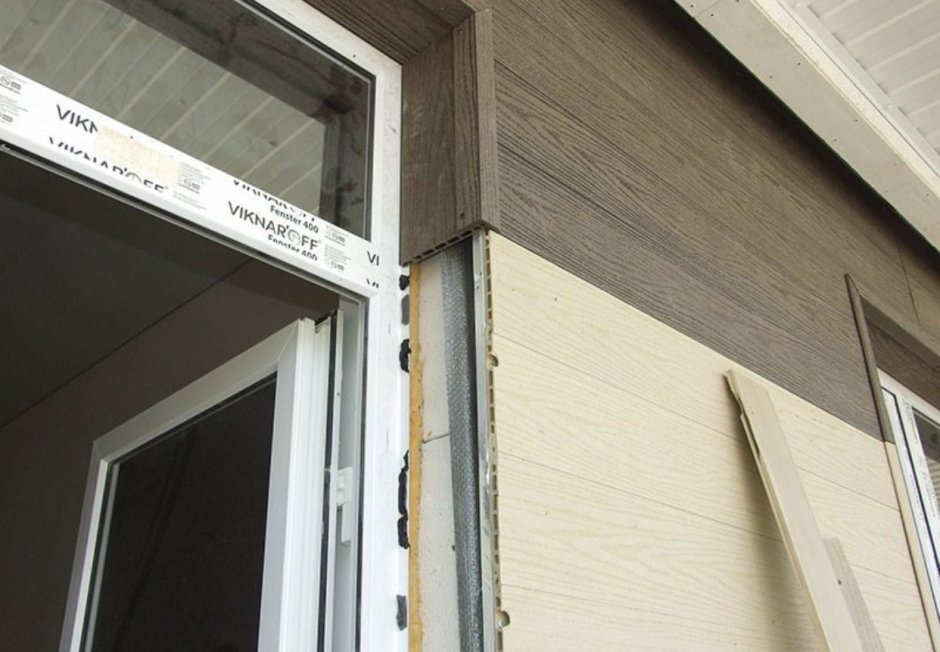 Каркас сайдинг окно