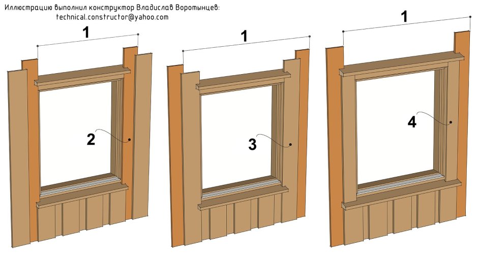 Деревянные окна в каркасном доме