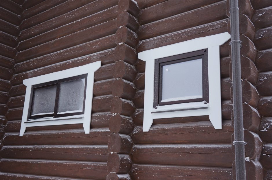 Отделка окон снаружи деревом