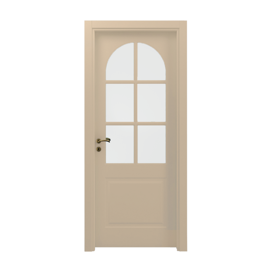 Дверь межкомнатная белая со стеклом Леруа