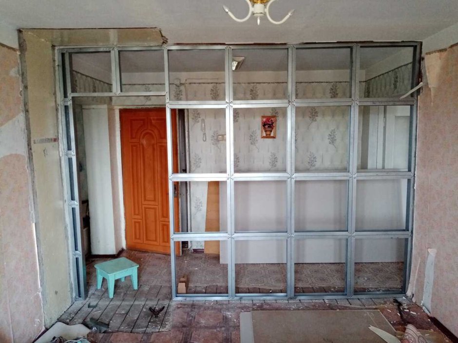 Каркас гаража из профильной трубы чертеж 6х8