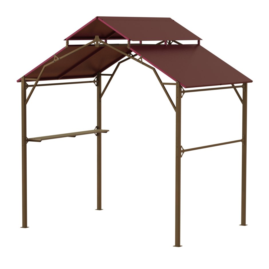 Навес для мангала шашлычник 1.5x2.5x2 м