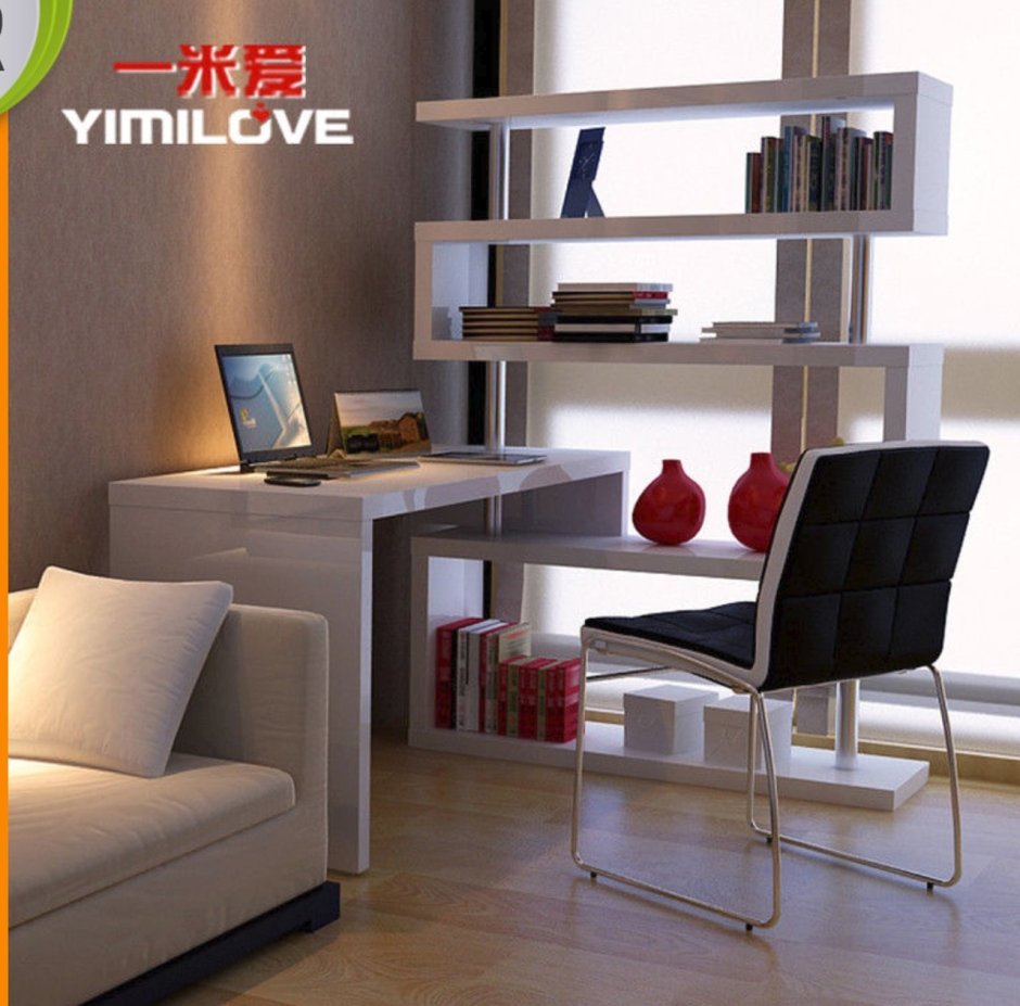 Компьютерный уголок в гостиной