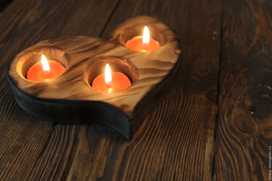 Подсвечник сердце