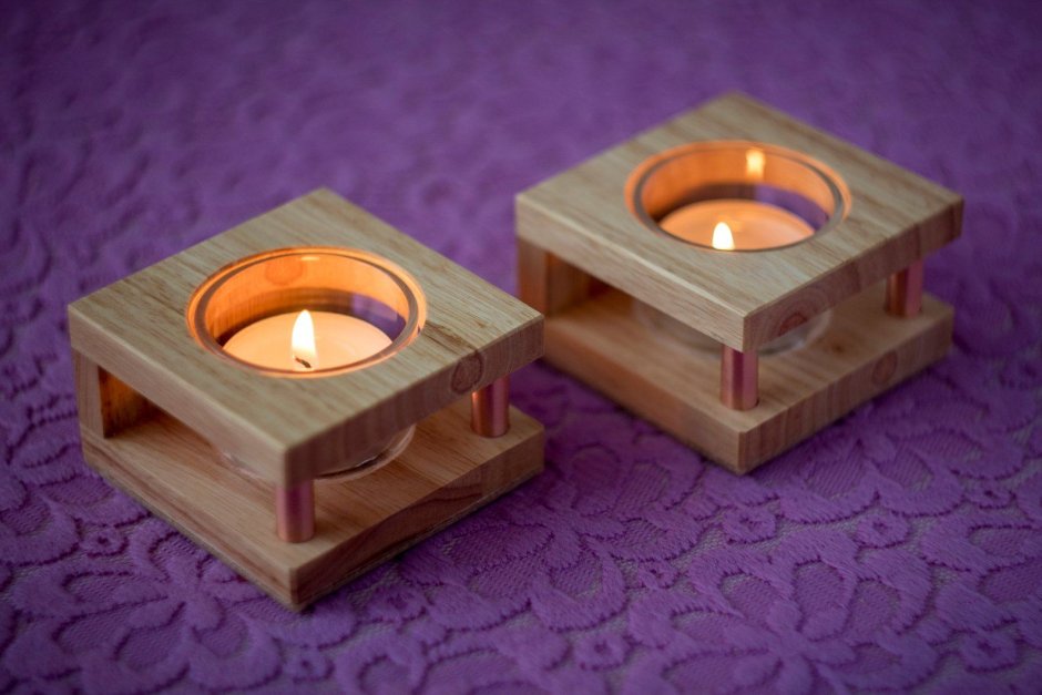 Подсвечник плоский