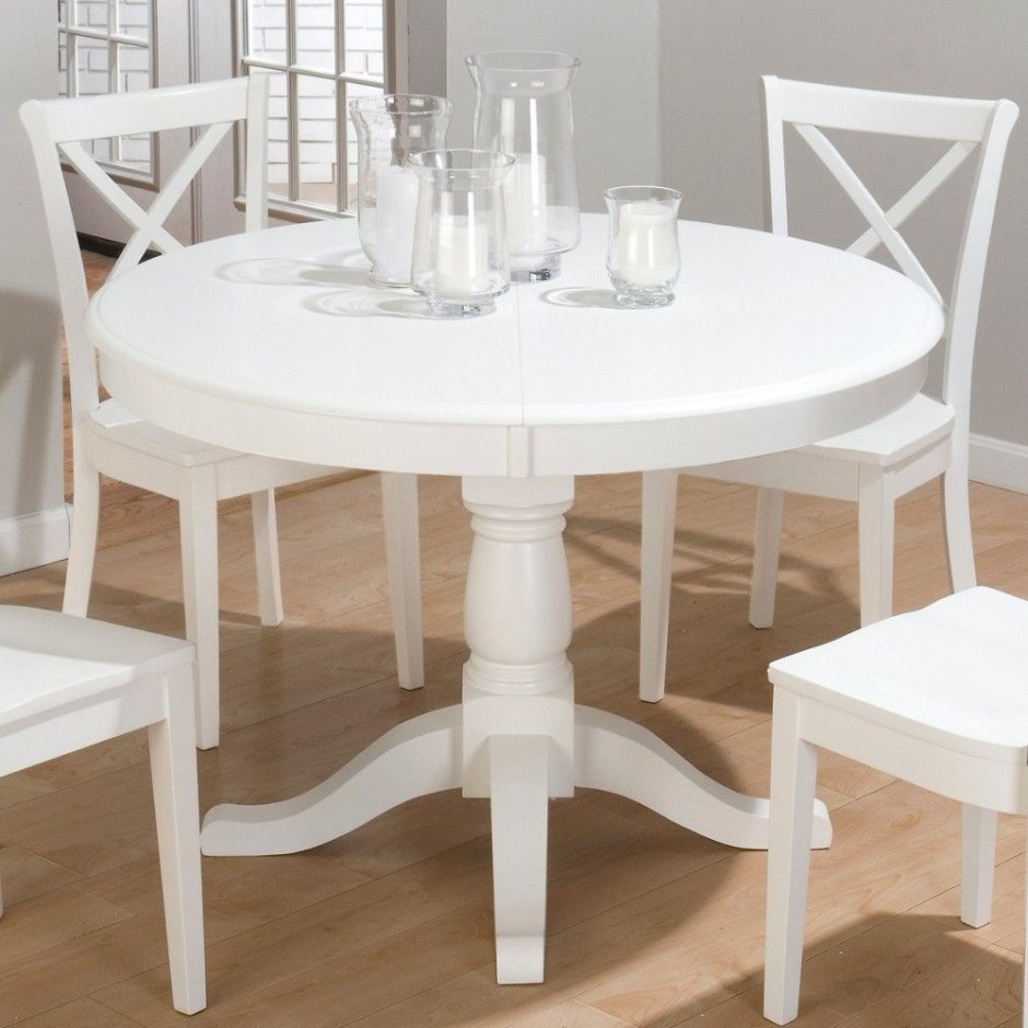 Стол овальный икеа белый обеденный