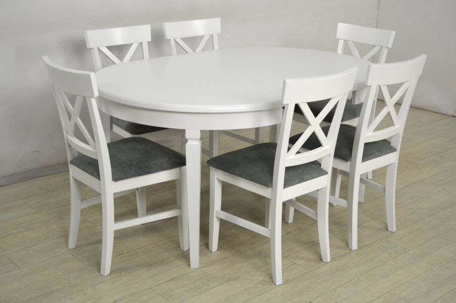 Круглый стол икеа белый