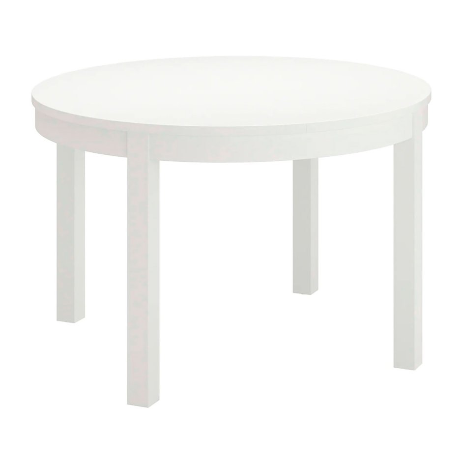 БЬЮРСТА белый раздвижной стол икеа