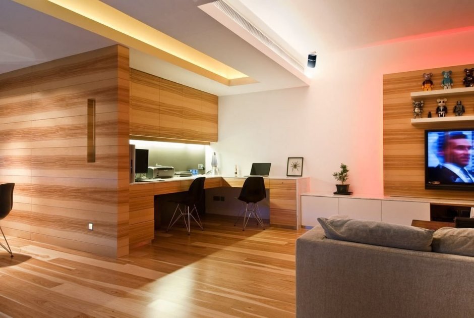 Отделка ламинатом мансардного этажа