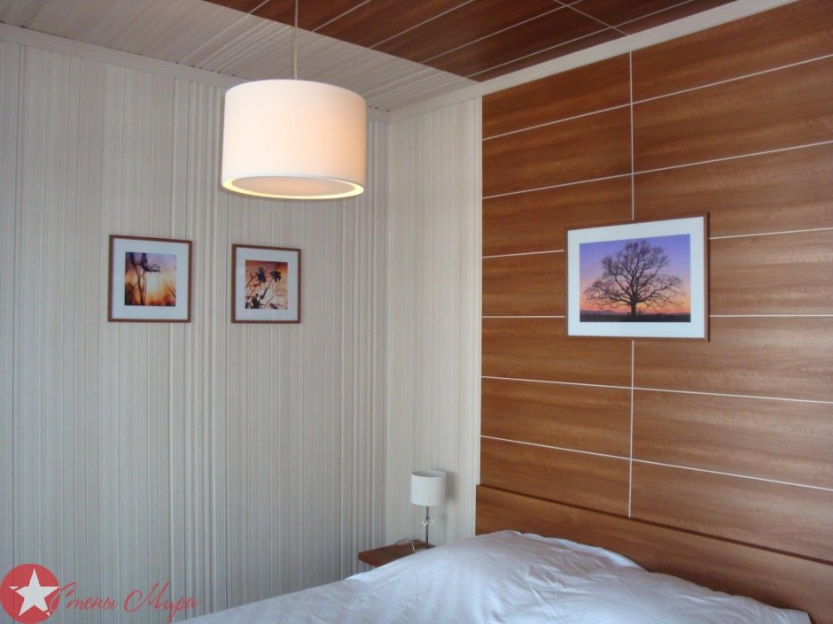 Отделка потолка ламинатом