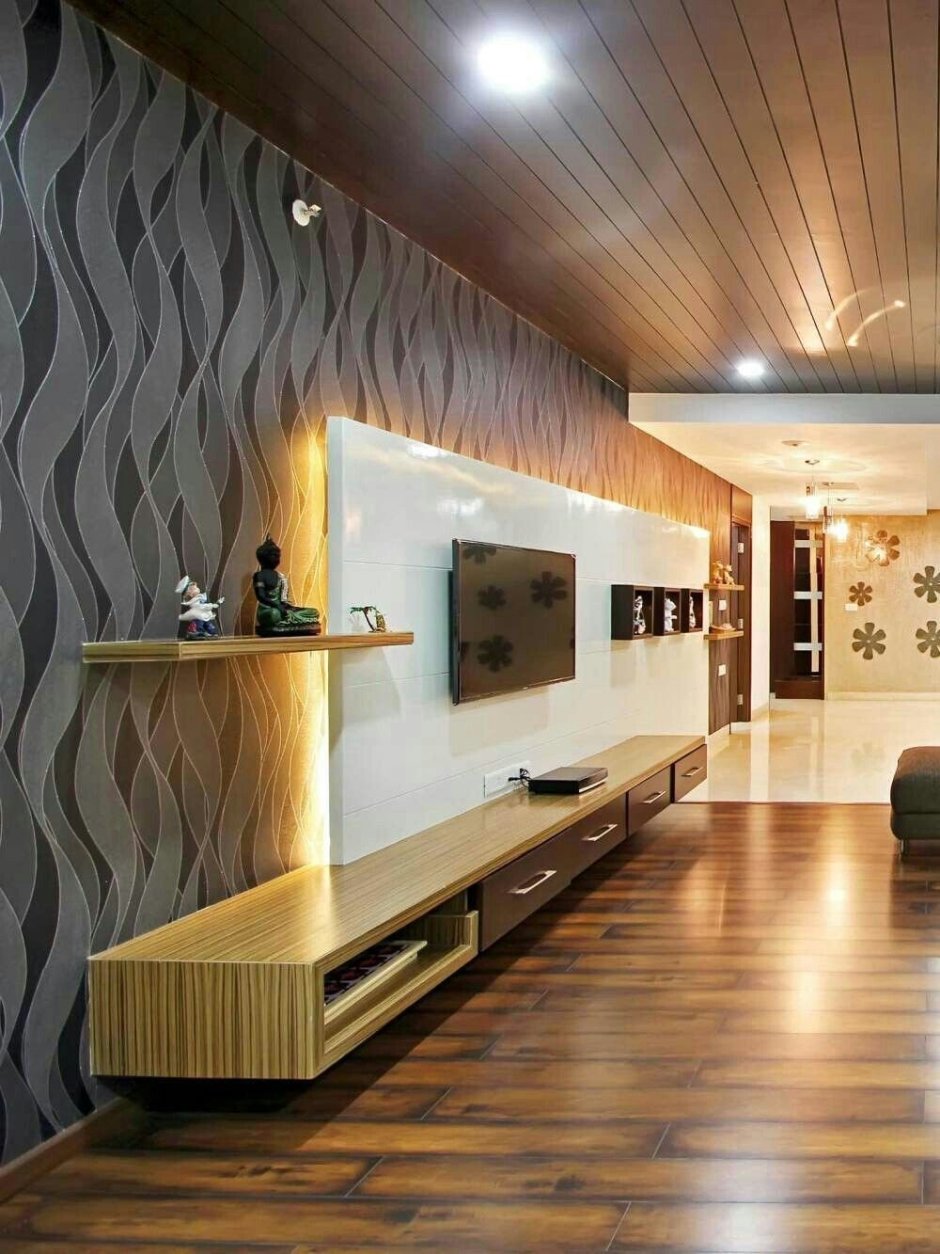 Отделка кухни деревом