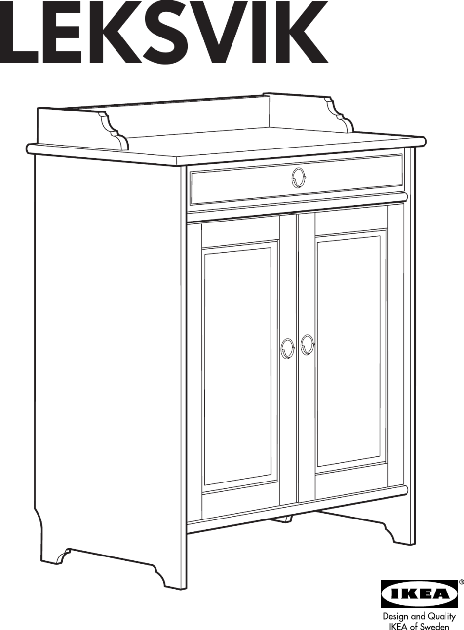 Буфет ЛЕКСВИК икеа чертеж с размерами.