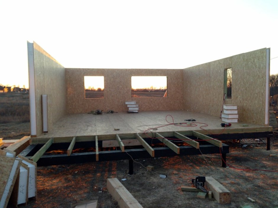 Отделка СИП панелей внутри