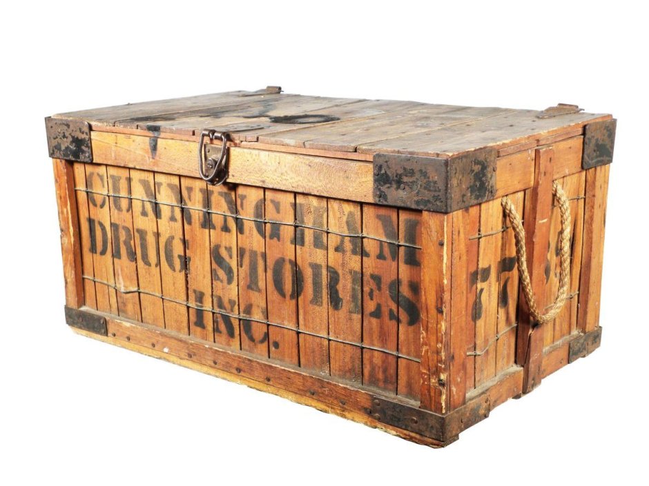 Старинный деревянный ящик