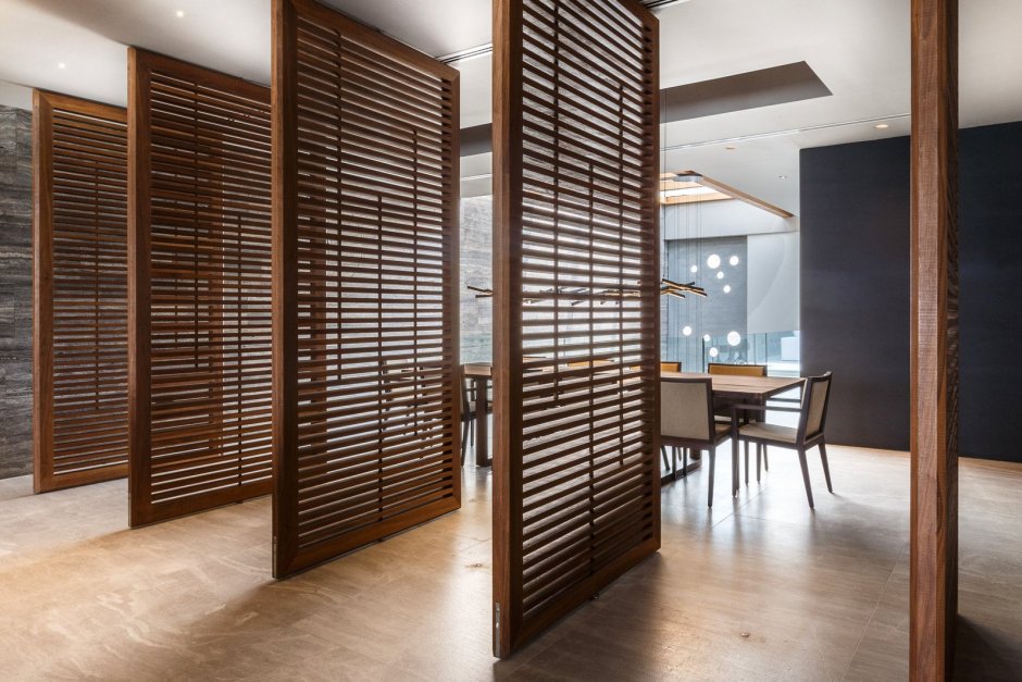 Реечная перегородка с поворотным механизмом Sofia 37