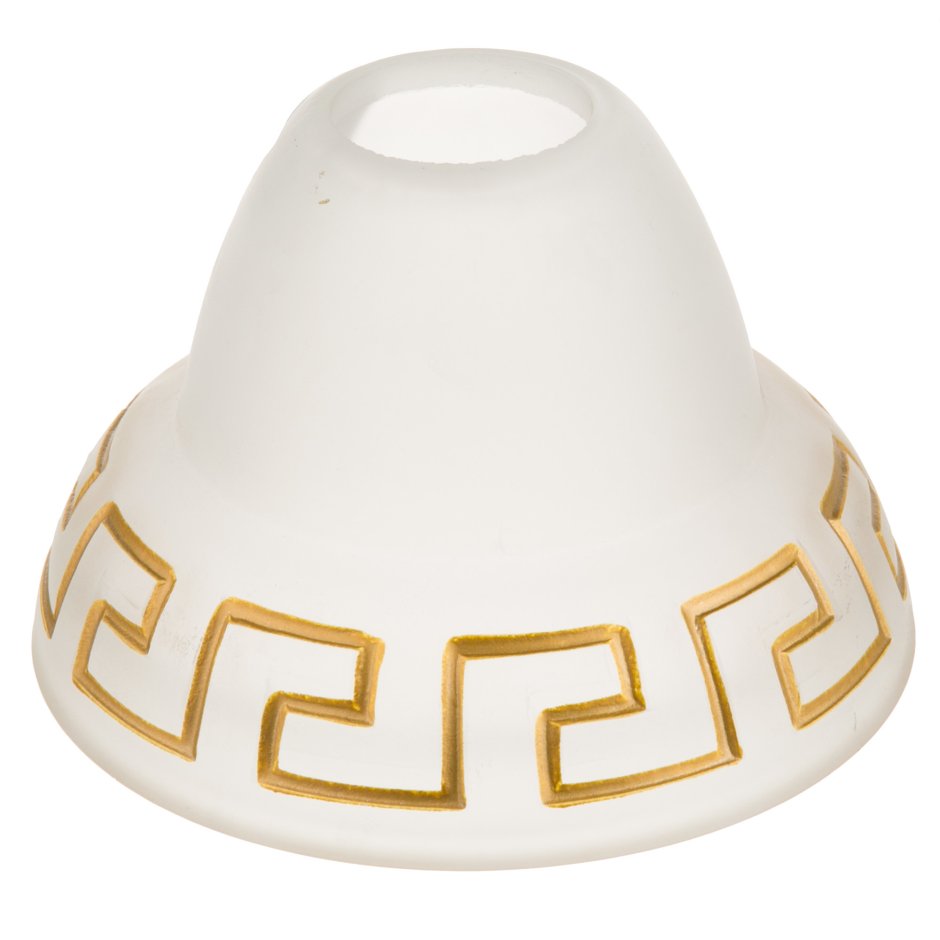 Плафон Этруска e27 цвет прозрачный матовый/коричневый