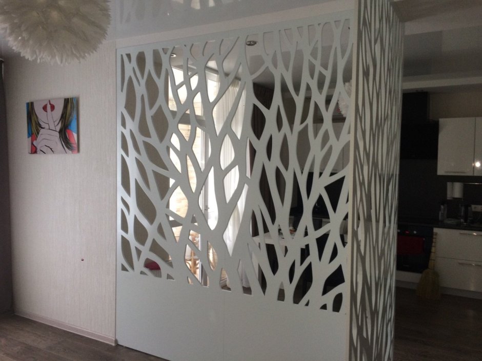 Перегородки из фанеры для зонирования